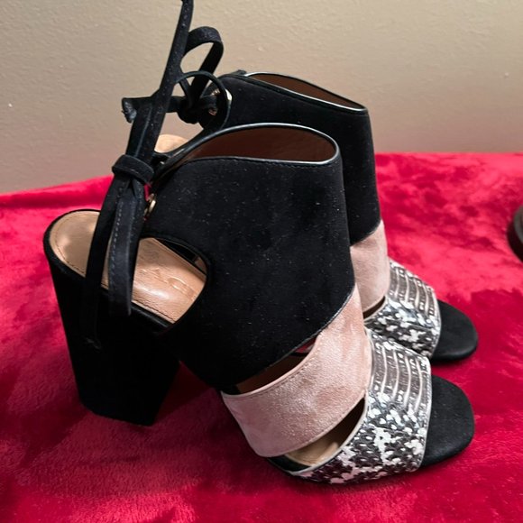 Coach Shoes - Coach Minetta Land Snake/Suede Heels